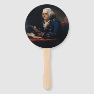 Abanico Miniatura del Retrato, Benjamin Franklin Padre Fun