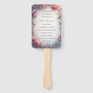 Abanico Minimalist Floral Christian Wedding Program