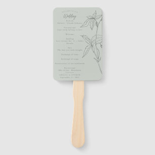 Abanico Minimalista programa de Grey Verde de Vines Sage