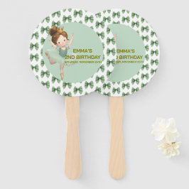 Abanico Mint Green Little Princess Ball Set of Fans