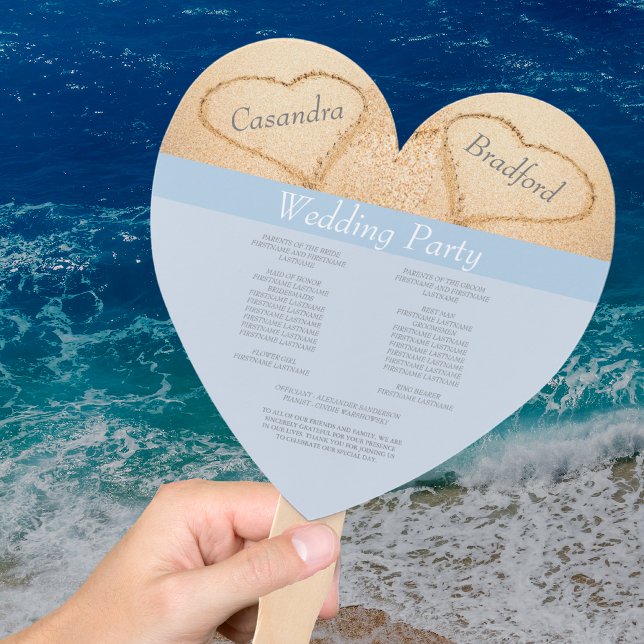 Abanico Moda Dusty Blue Beach Wedding (Subido por el creador)