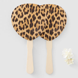 Abanico moda giratoria safari salvaje fiesta leopardo