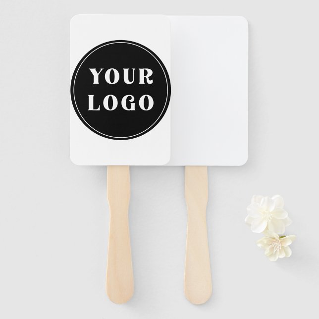 Abanico Moderna, elegante, elegante y Personalizable (Anverso y reverso)