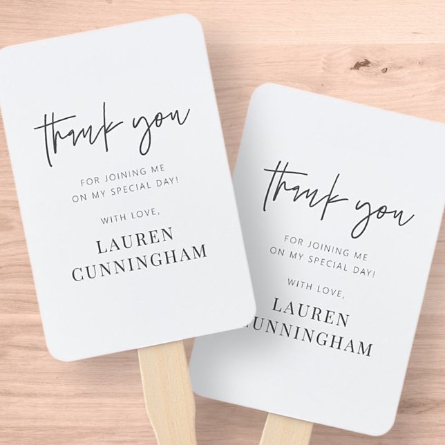 Abanico Moderna Moda Minimalista simple Gracias (Subido por el creador)