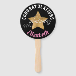 Abanico Moderna y elegante felicitación Graduación en Mono