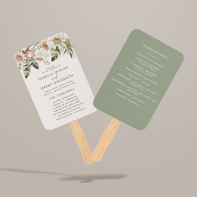 Abanico Modernidad rústica y rústica de color verde sabio (Subido por el creador)