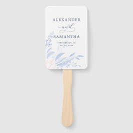 Abanico Moderno eucalipto Verde Verde Suculento Boda