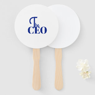 Abanico Moderno Minimal El CEO Azul
