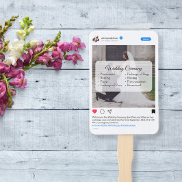 Abanico Moderno programa de casamiento en medios sociales