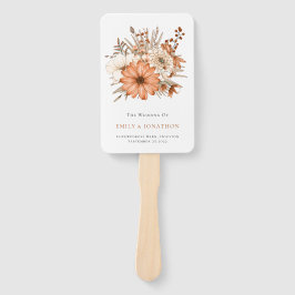 Abanico Moderno programa de Floraciones de Crema Marrón Ot