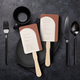 Abanico Moderno programa Minimalista de casamiento en el A