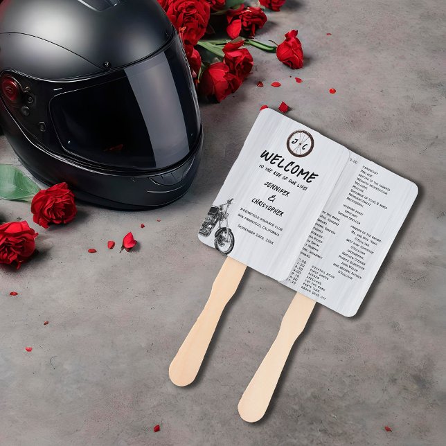 Abanico Moderno programa simple de bodas en moto (Subido por el creador)