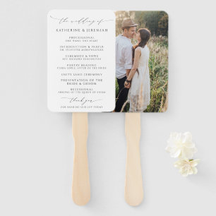 Abanico Moderno Programa Sofisticado de Boda Fotográfica