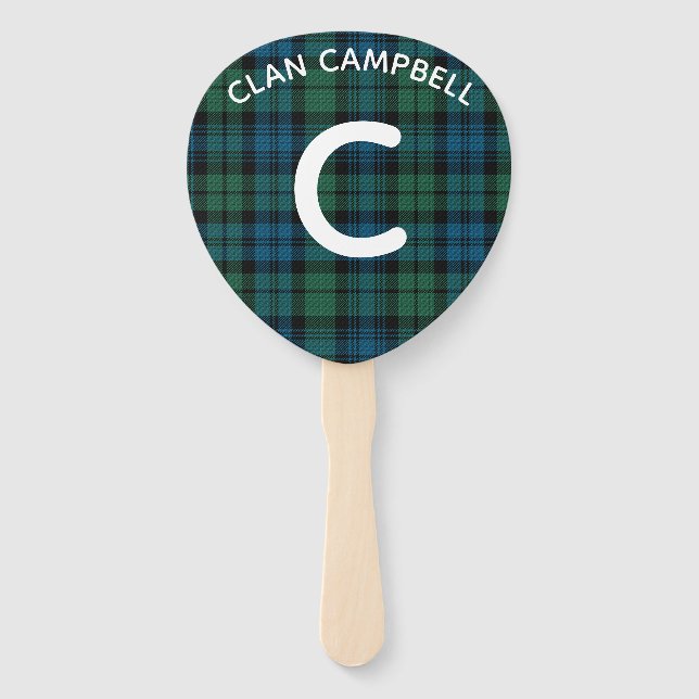 Abanico Monograma Campbell Plaid (Anverso)