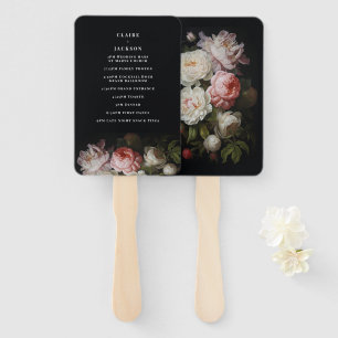 Abanico Moody Peony Rosa Floral