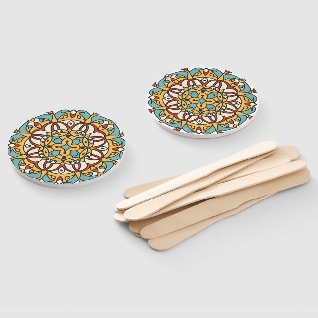 Abanico mosaico andaluz (No montado)