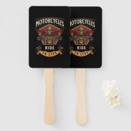 Abanico Motocicletas Skull Ride Para Vivir