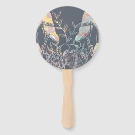 Abanico Mushrooms acuarcolor