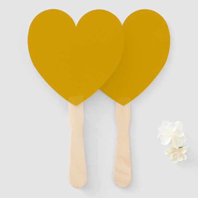 Abanico Mustard Yellow (Anverso y reverso)
