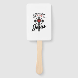 Abanico Nada Más Que La Sangre De Jesús Camiseta Cruz Vint