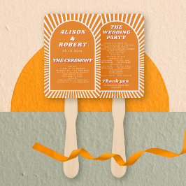 Abanico Naranja arch y programa groovy sunrays