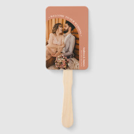 Abanico Naranja Boho Disco Photo Wedding