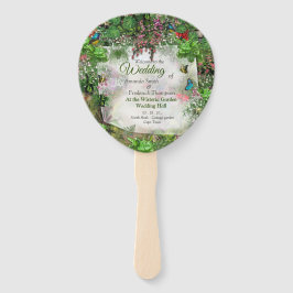 Abanico Naturaleza interior y exterior en flor