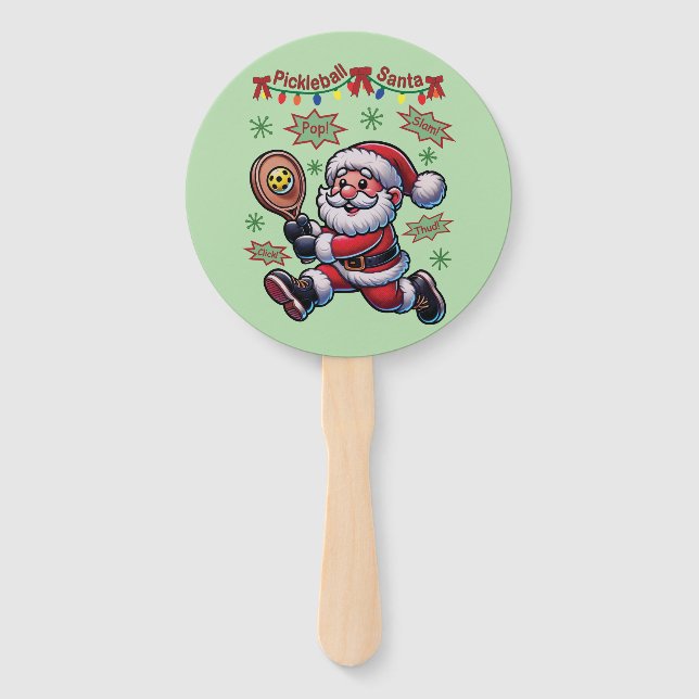 Abanico Navidades de Pickleball Santa Claus (Anverso)