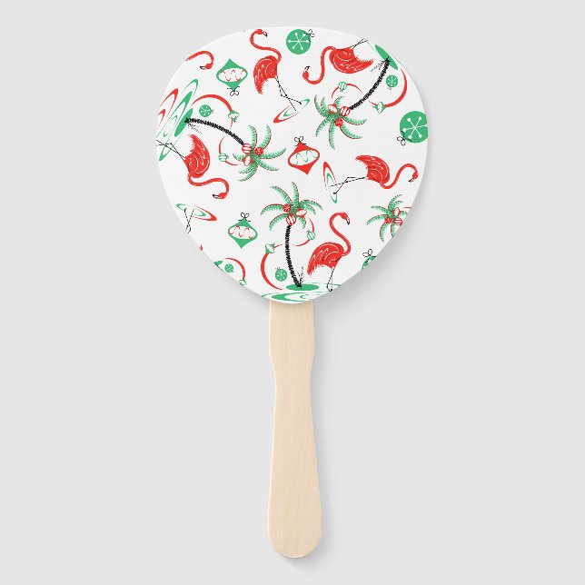 Abanico Navidades rojos Flamingo Multifan paddle (Anverso)
