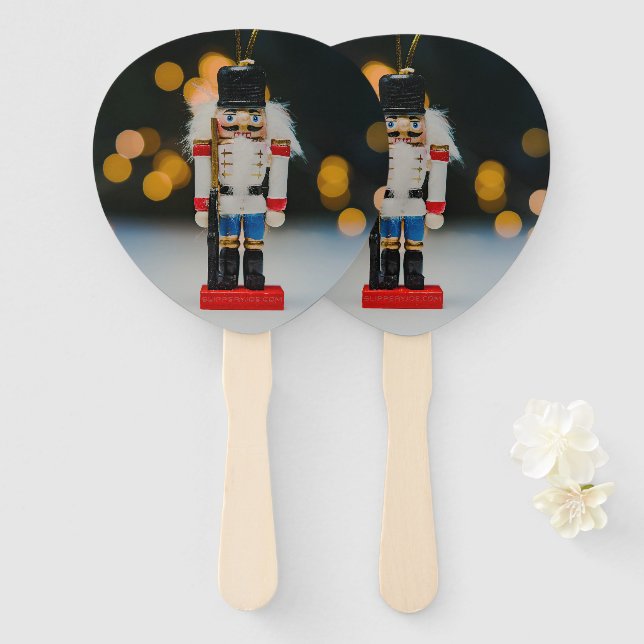 Abanico Navidades SlipperyOrnamento figurio nutcracker de  (Anverso y reverso)