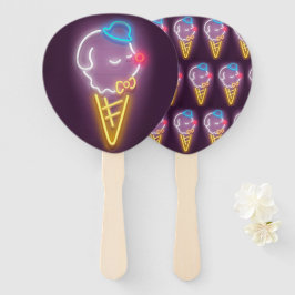 Abanico Neon Ice Cream Dog