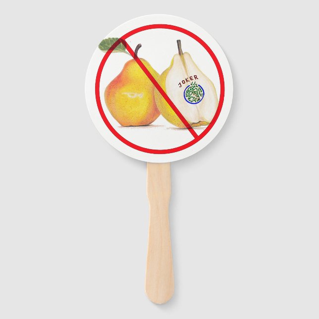 Abanico No hay bromistas con miedo (Anverso)