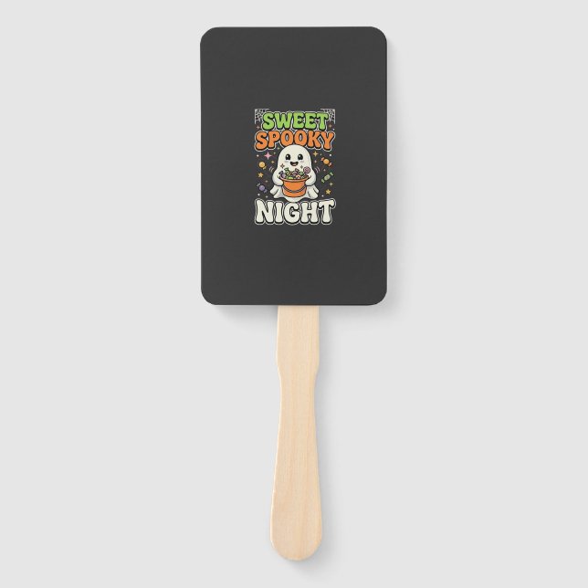 Abanico Noche de búsqueda de dulces de Halloween (Anverso)