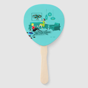 Abanico Noche Retro Chica en grupo de fans