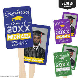 Abanico Nombre de la bandera del jardín de graduación edit