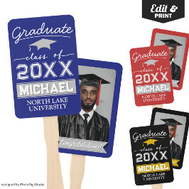 Abanico Nombre de la bandera del jardín de graduación edit