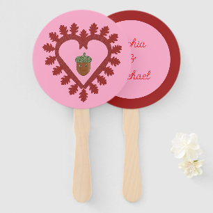Abanico Nombre personalizado de Acorn Acorn de día de San