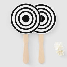 Novedad Círculos de toros blancos y negros