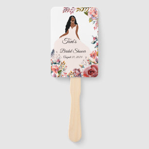 Abanico Novias afroamericanas duchas nupciales