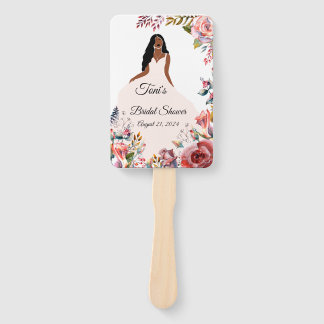 Abanico Novias afroamericanas duchas nupciales