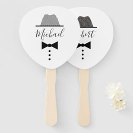 Abanico Novios de boda gay 