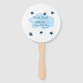 Abanico Nubes azules parpadean Twinkle Little Star baby sh