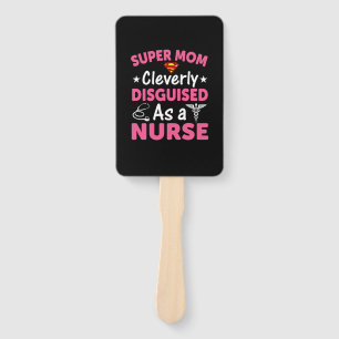 Abanico Nurse Gift   Super Mamá Disfrazada Con Claridad