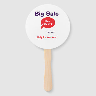 Abanico Oferta de descuento de gran venta fin de semana em