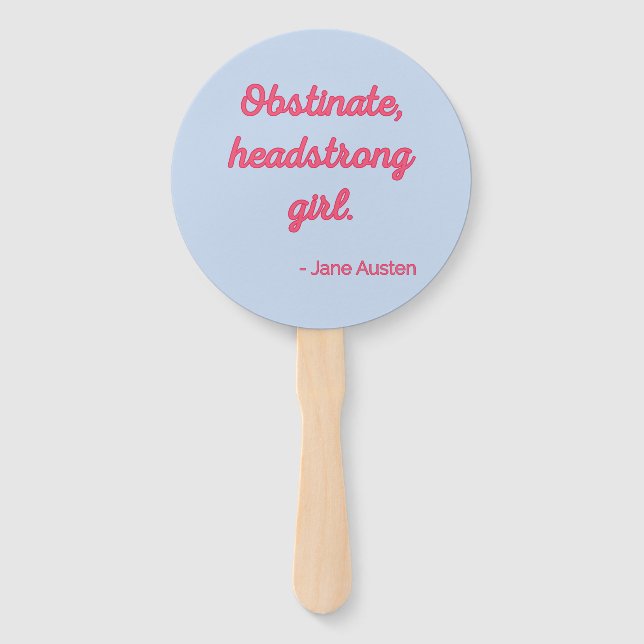 Abanico Oferta de Orgullo y Prejuicio II - Estilo Cuto (Anverso)