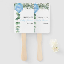 Oh Boy globo verde eucalipto bebé ducha