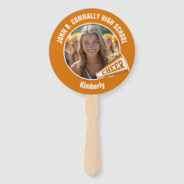 Abanico Orange Cheerleader Photo High School Parent