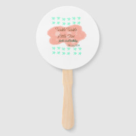 Abanico Orange clouds twinkle twinkle little stars green