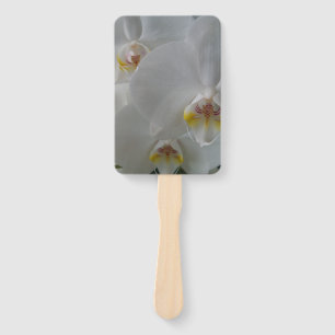 Abanico Orquídeas blancas en ventilador personalizable