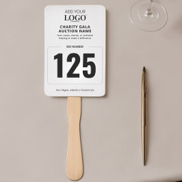 Abanico Paddle de subastas de moda | Número de puja de car